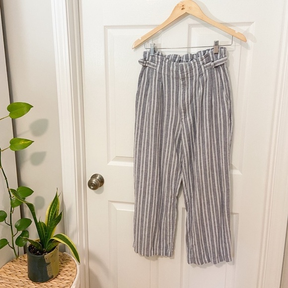 Abercrombie & Fitch Pants - Abercrombie & Fitch Linen Blend Striped Pants